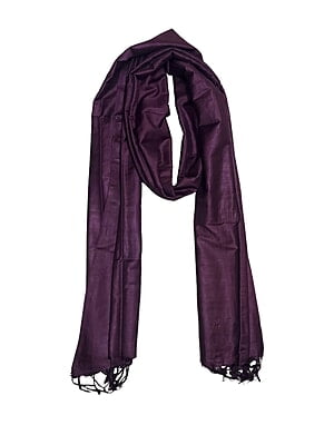 Wine Cotton Silk Solid Dupatta Wine Cotton Silk Solid Dupatta