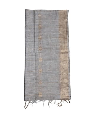 Beige & Golden Kota Silk Saree with Running Blouse Beige & Golden Kota Silk Saree with Running Blouse
