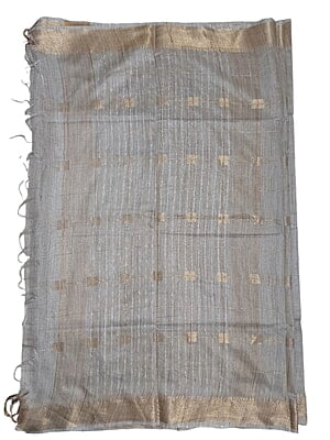 Beige & Golden Kota Silk Saree with Running Blouse Beige & Golden Kota Silk Saree with Running Blouse