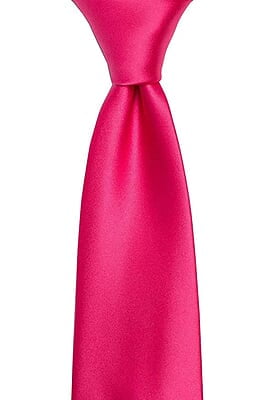Hot Pink Solid Microfiber Silk Necktie Hot Pink Solid Microfiber Silk Necktie