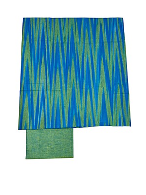 Blue & Green Ikkat Unstitched Handloom Cotton Salwar kameez dress material with dupatta for Women Blue & Green Ikkat Unstitched Handloom Cotton Salwar kameez dress material with dupatta for Women