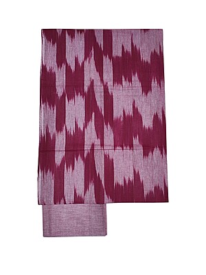 Maroon Pochampally Ikkat Unstitched Handloom Cotton Salwar kameez dress material set for Women Maroon Pochampally Ikkat Unstitched Handloom Cotton Salwar kameez dress material set for Women