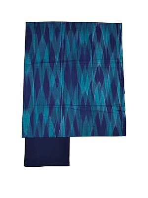 Light Blue Ikkat Cotton Unstitched Salwar Suit Dress Material with Dupatta Light Blue Ikkat Cotton Unstitched Salwar Suit Dress Material with Dupatta
