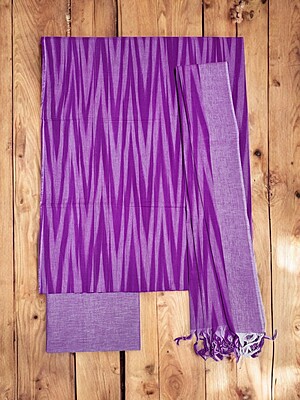 Lavender Ikkat Cotton Unstitched Salwar Suit Dress Material with Dupatta Lavender Ikkat Cotton Unstitched Salwar Suit Dress Material with Dupatta