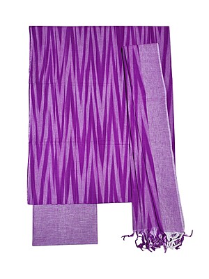 Lavender Ikkat Cotton Unstitched Salwar Suit Dress Material with Dupatta Lavender Ikkat Cotton Unstitched Salwar Suit Dress Material with Dupatta