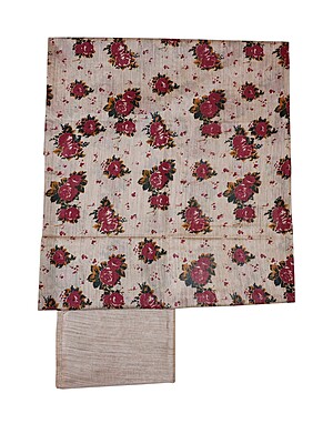 Maroon & Beige Kalamkari Unstitched Salwar Suit Dress Material with Dupatta Maroon & Beige Kalamkari Unstitched Salwar Suit Dress Material with Dupatta