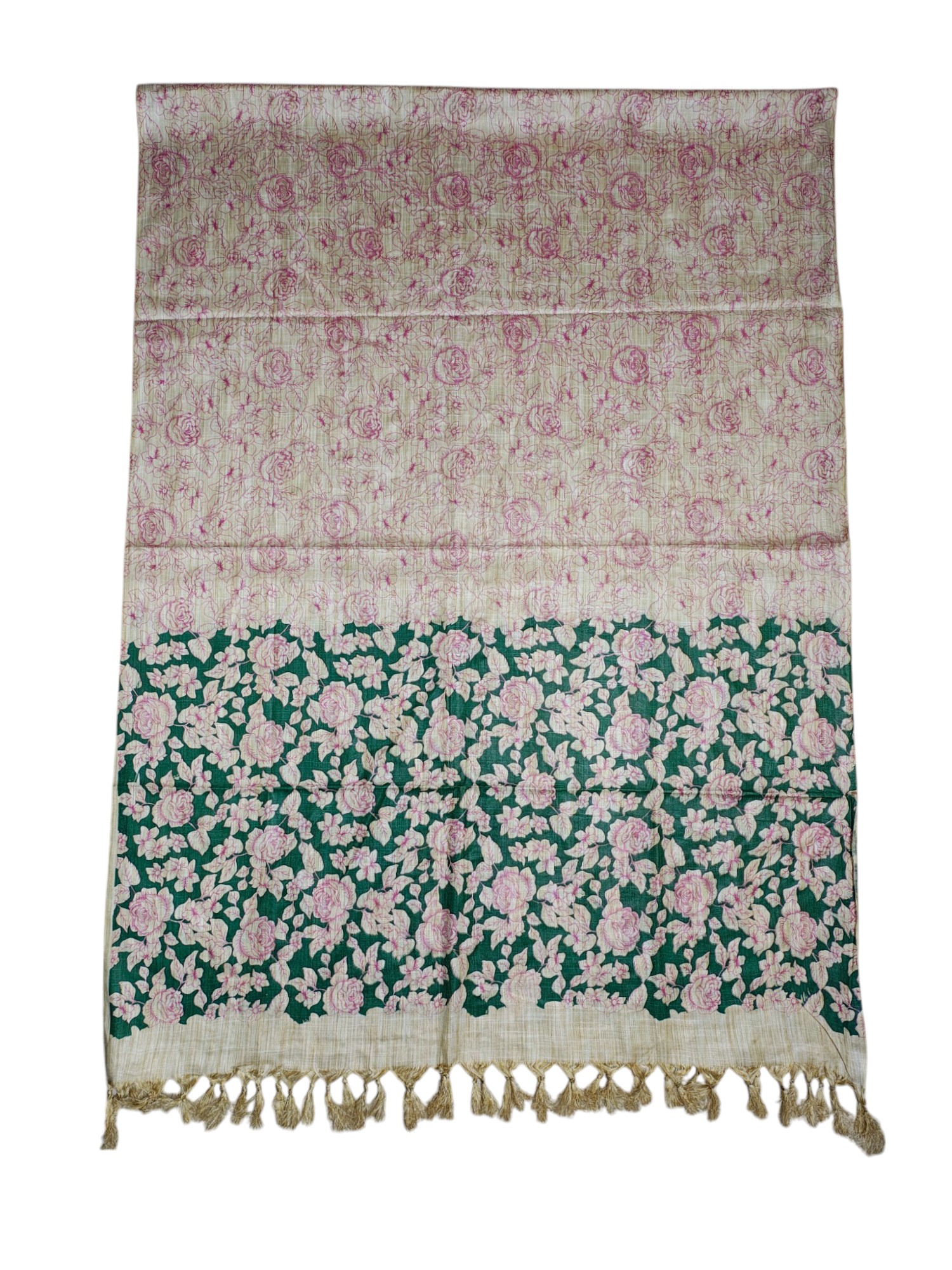 Madhubani Print Pink & Orange Cotton Silk Dupatta for Women Madhubani Print Pink & Orange Cotton Silk Dupatta for Women