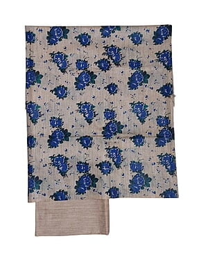 Blue & Green Kalamkari Unstitched Salwar Suit Dress Material with Dupatta Blue & Green Kalamkari Unstitched Salwar Suit Dress Material with Dupatta