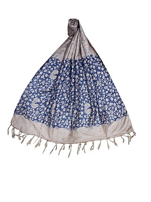 Indigo Kalamkari Unstitched Salwar Suit Dress Material with Dupatta Indigo Kalamkari Unstitched Salwar Suit Dress Material with Dupatta