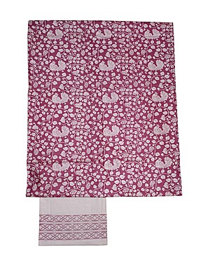 Pink kalamkari Unstitched Salwar Suit Dress Material with Dupatta Pink kalamkari Unstitched Salwar Suit Dress Material with Dupatta