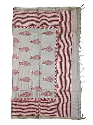 Lal Paar Traditional Bengali Silk Saree with Running Blouse Lal Paar Traditional Bengali Silk Saree with Running Blouse