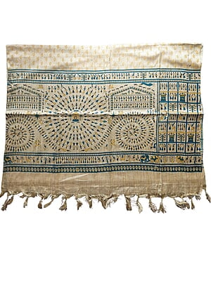 Yellow & Golden Madhubani Print Cotton Silk Dupatta for Women Yellow & Golden Madhubani Print Cotton Silk Dupatta for Women