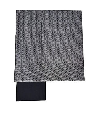 Grey & Black Handloom South Cotton Unstitched Salwar Suit Set with Dupatta for Women Grey & Black Handloom South Cotton Unstitched Salwar Suit Set with Dupatta for Women