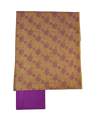 Mustard & Purple Handloom South Cotton Unstitched Salwar Suit Set with Dupatta for Women Mustard & Purple Handloom South Cotton Unstitched Salwar Suit Set with Dupatta for Women