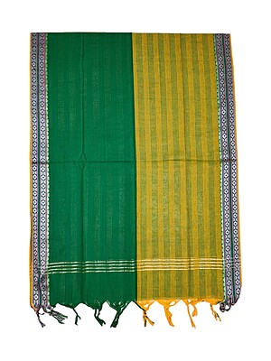 Olive Green Handloom Mangalagiri Cotton Solid Unstitched Salwar Suit Set with Dupatta for Women