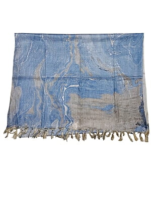 Indigo Marble Print Cotton Silk Dupatta Indigo Marble Print Cotton Silk Dupatta