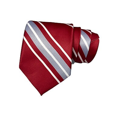 Red & Blue Striped Necktie