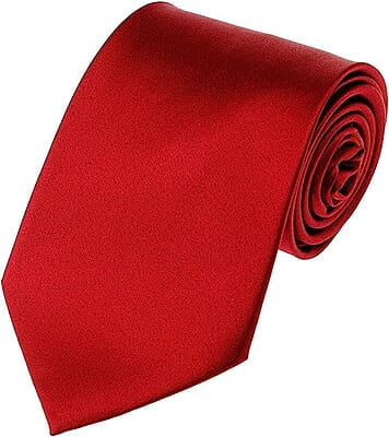 Maroon Solid Microfiber Silk Necktie