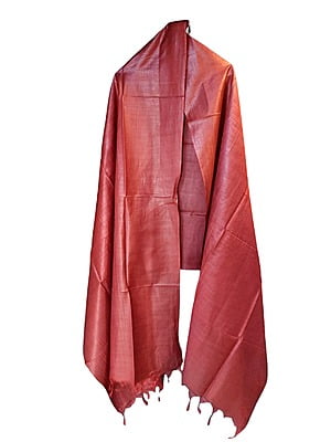 Maroon Cotton Silk Solid Dupatta Maroon Cotton Silk Solid Dupatta