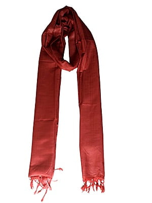 Maroon Cotton Silk Solid Dupatta Maroon Cotton Silk Solid Dupatta
