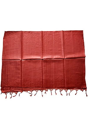 Maroon Cotton Silk Solid Dupatta Maroon Cotton Silk Solid Dupatta