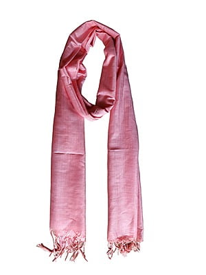 Pink Cotton Silk Solid Dupatta Pink Cotton Silk Solid Dupatta