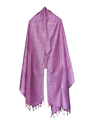 Purple Cotton Silk Solid Dupatta Purple Cotton Silk Solid Dupatta