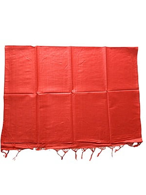 Red Cotton Silk Solid Dupatta Red Cotton Silk Solid Dupatta