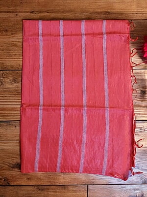 Red Woven Kota Silk Saree with Running Blouse Red Woven Kota Silk Saree with Running Blouse