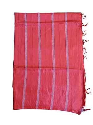 Red Woven Kota Silk Saree with Running Blouse Red Woven Kota Silk Saree with Running Blouse