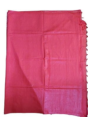 Red Woven Kota Silk Saree with Running Blouse Red Woven Kota Silk Saree with Running Blouse