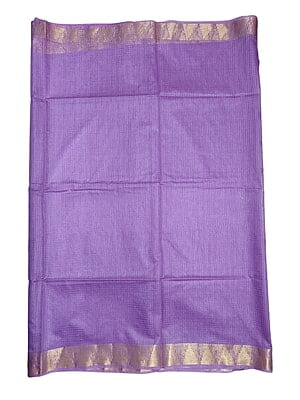 Lavender Plain Kota Silk Saree with Running Blouse Lavender Plain Kota Silk Saree with Running Blouse