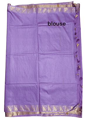 Lavender Plain Kota Silk Saree with Running Blouse Lavender Plain Kota Silk Saree with Running Blouse