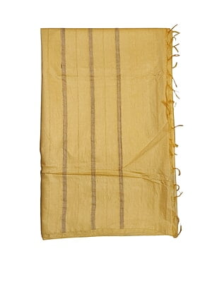 Yellow Woven Kota Silk Saree with Running Blouse Yellow Woven Kota Silk Saree with Running Blouse