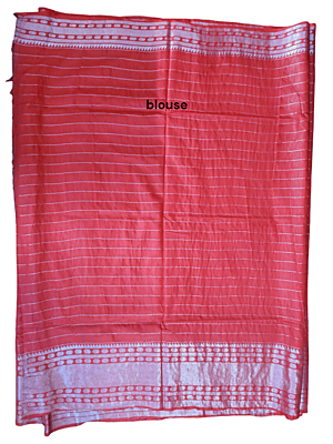 Maroon with Silver Woven Kota Silk Saree with Running Blouse Maroon with Silver Woven Kota Silk Saree with Running Blouse