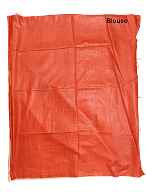 Red & Cream Woven Kota Silk Saree with Running Blouse