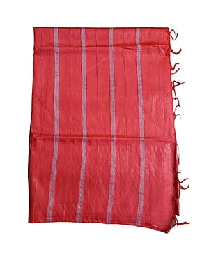 Red Woven Kota Silk Saree with Running Blouse Red Woven Kota Silk Saree with Running Blouse