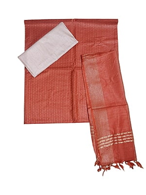 Red Unstitched Solid Woven Salwar Suit Fabric with Dupatta Red Unstitched Solid Woven Salwar Suit Fabric with Dupatta