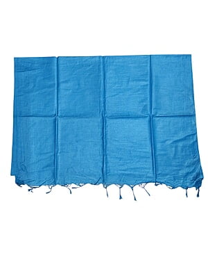 Turquoise Cotton Silk Solid Dupatta Turquoise Cotton Silk Solid Dupatta