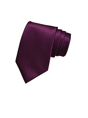 Burgundy Solid Microfiber Silk Necktie Burgundy Solid Microfiber Silk Necktie