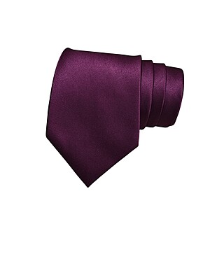 Burgundy Solid Microfiber Silk Necktie Burgundy Solid Microfiber Silk Necktie