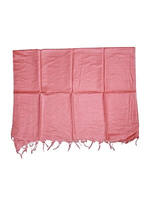 Peach Cotton Silk Solid Dupatta Peach Cotton Silk Solid Dupatta