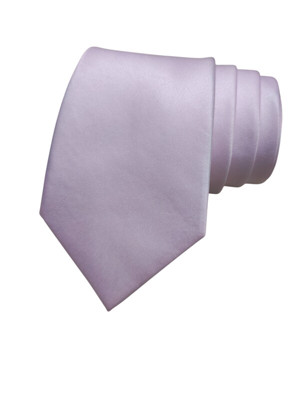 Pink Solid Microfiber Silk Necktie Pink Solid Microfiber Silk Necktie