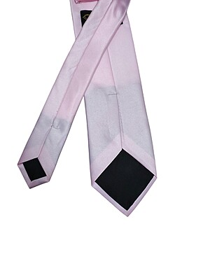 Pink Solid Microfiber Silk Necktie Pink Solid Microfiber Silk Necktie