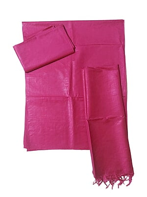 Pink Solid katan silk Unstitched Salwar Suit Fabric with Dupatta Pink Solid katan silk Unstitched Salwar Suit Fabric with Dupatta