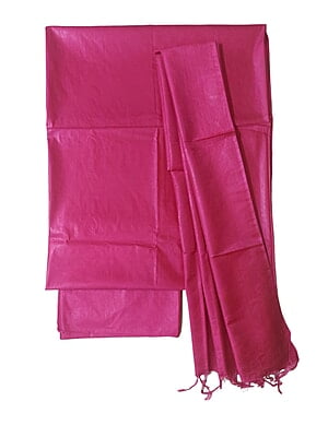 Pink Solid katan silk Unstitched Salwar Suit Fabric with Dupatta Pink Solid katan silk Unstitched Salwar Suit Fabric with Dupatta